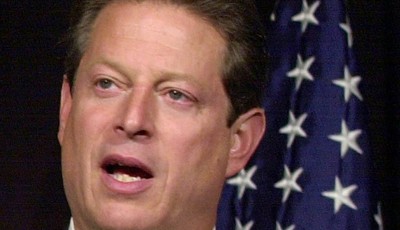 
              FILE -In this Nov. 8, 2000 file photo, then-Democratic presidential candidate, Vice President Al Gore speaks in Nashville, Tenn., on the current status of the presidential vote recount 